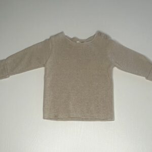 maglia basic beige, maglia maniche lunghe bambino, maglia casual bambina.