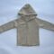 cardigan bambino lana beige, maglia con cappuccio, abbigliamento caldo bimbi.