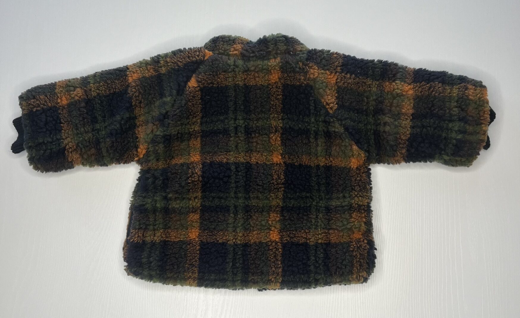 giacca pile bambina, giacca scozzese autunno inverno, giacca zip calda per bambini.