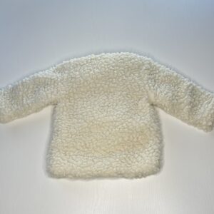 cappotto eco-pelliccia bambino, cappottino avorio caldo, abbigliamento inverno chic bambini.
