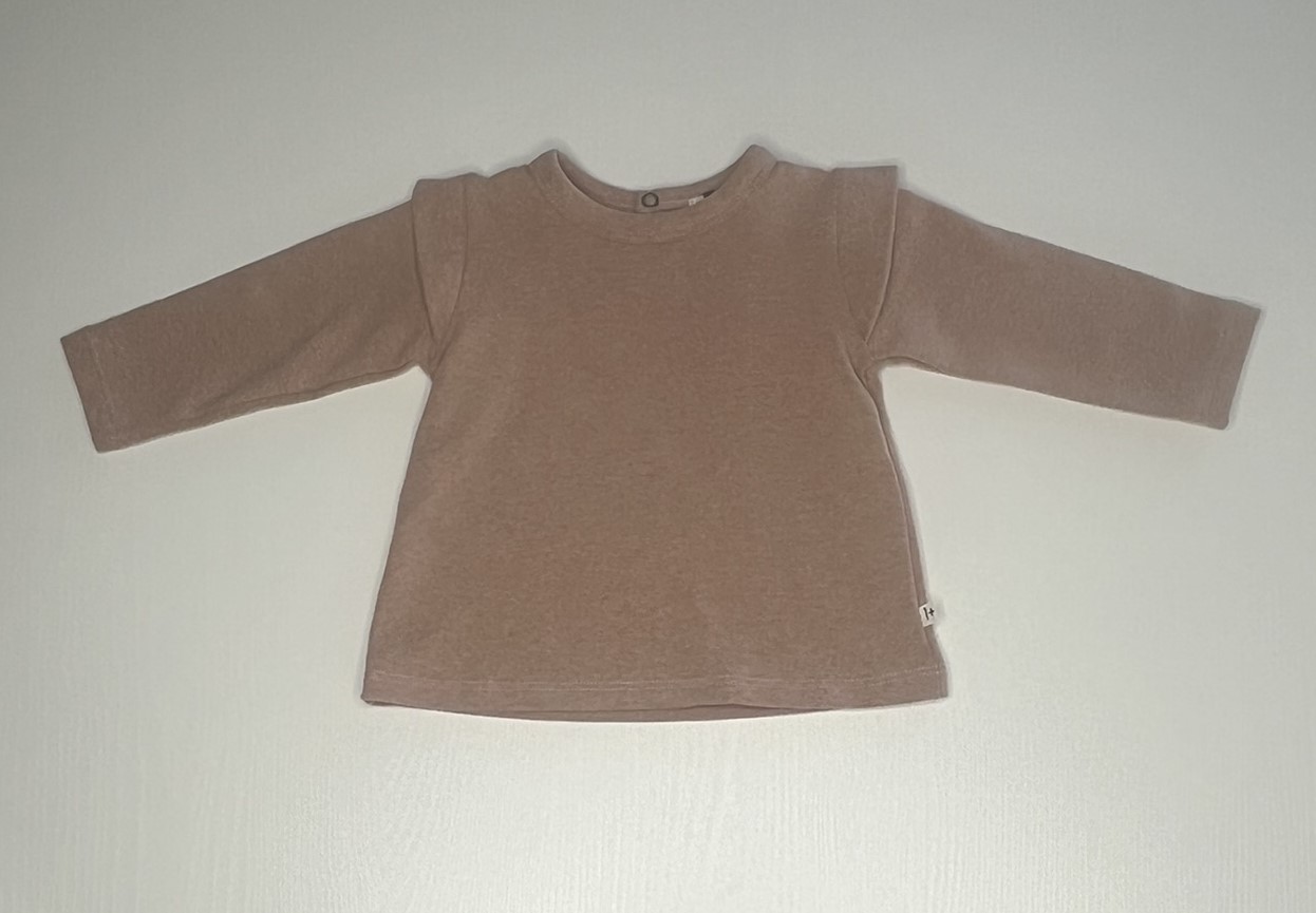 maglia rosa pastello, maglia maniche lunghe bambina, abbigliamento casual bambino.